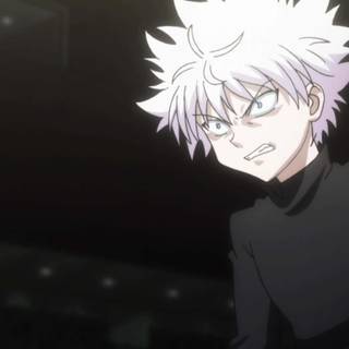 Killua black and white wallpaper
