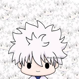 Killua black and white wallpaper