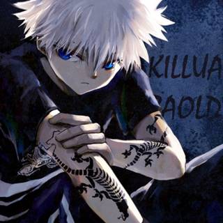 Killua black and white wallpaper