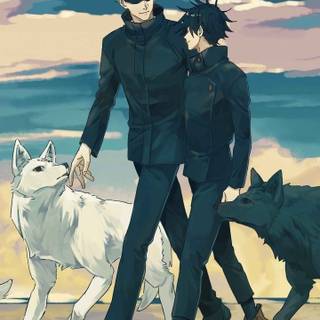 Gojo and Megumi wallpaper