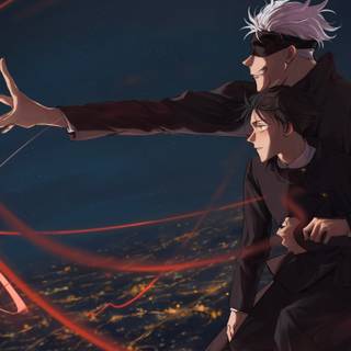 Gojo and Megumi wallpaper