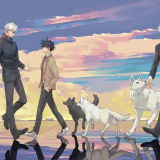 Gojo and Megumi wallpaper