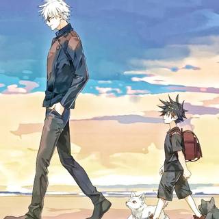 Gojo and Megumi wallpaper