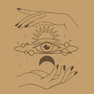 Black and beige wallpaper