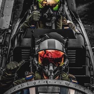 Military pilot wallpaper