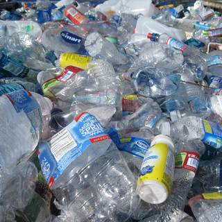 Plastic bottles wallpaper