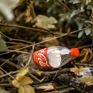 Plastic bottles wallpaper