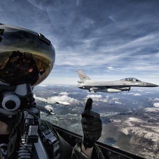 Military pilot wallpaper