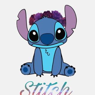 Stitch flowers wallpaper