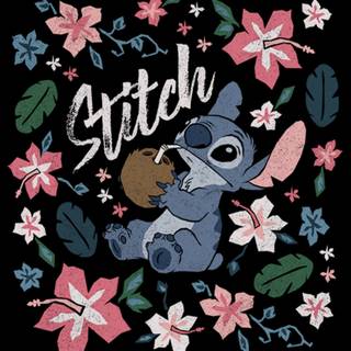 Stitch flowers wallpaper