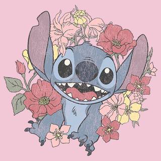 Stitch flowers wallpaper