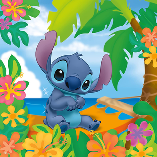 Stitch flowers wallpaper