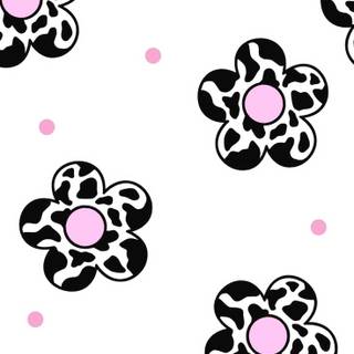 Cow flowers wallpaper