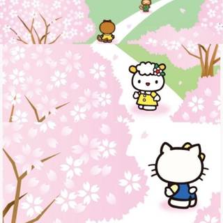 Sanrio spring iPhone wallpaper