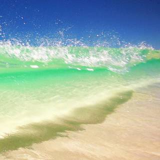 Clean summer beach wallpaper