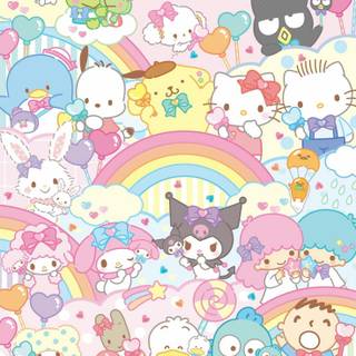 Sanrio spring iPhone wallpaper