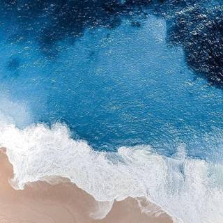 Clean summer beach wallpaper