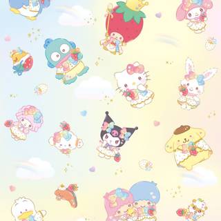 Sanrio spring iPhone wallpaper