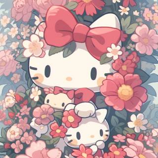 Sanrio spring iPhone wallpaper