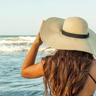 Clean summer beach wallpaper