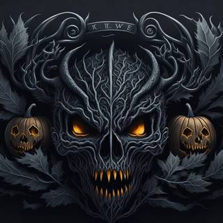 Halloween logo scary wallpaper