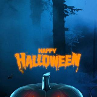 Halloween logo scary wallpaper