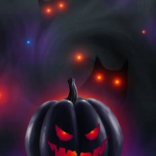 Halloween logo scary wallpaper