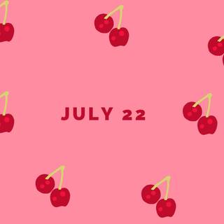 Summer cherries desktop wallpaper