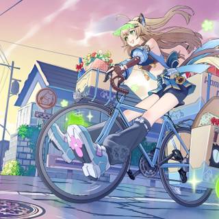 Bicycle spring PC wallpaper