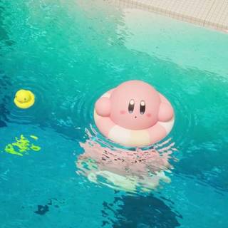 Kirby summer computer wallpaper