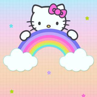 Hello Kitty rainbow wallpaper
