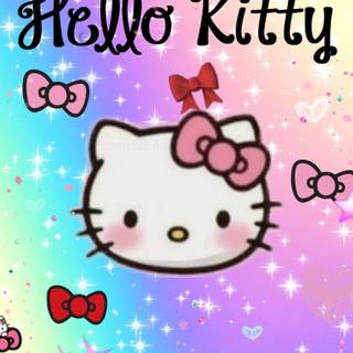 Hello Kitty rainbow wallpaper