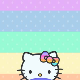 Hello Kitty rainbow wallpaper