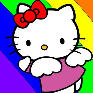Hello Kitty rainbow wallpaper