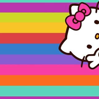 Hello Kitty rainbow wallpaper