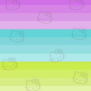 Hello Kitty rainbow wallpaper