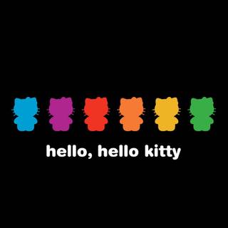 Hello Kitty rainbow wallpaper