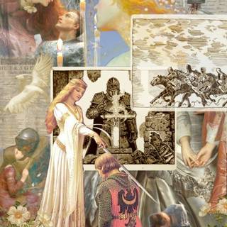 Medieval paintings wallpaper