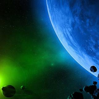 Neon galaxy wallpaper