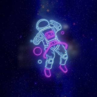 Neon galaxy wallpaper
