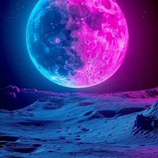 Neon galaxy wallpaper