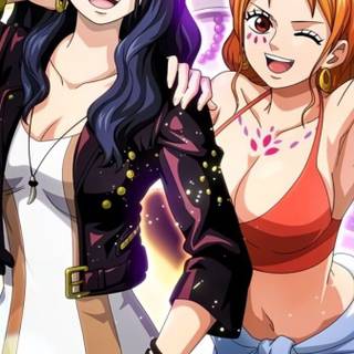 Nami and Nico Robin wallpaper