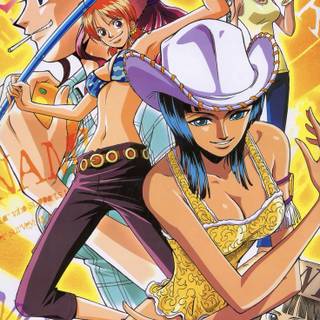 Nami and Nico Robin wallpaper
