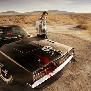 Horror car landscape wallpaper