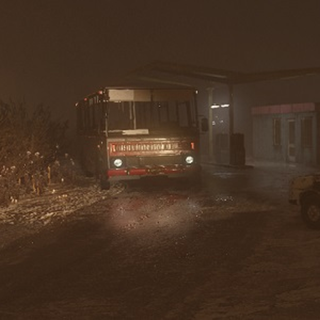 Horror car landscape wallpaper