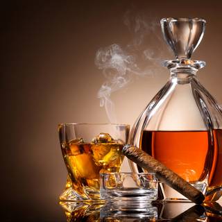 Alcohol glass wallpaper