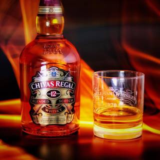 Alcohol glass wallpaper