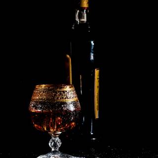 Alcohol glass wallpaper