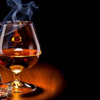 Alcohol glass wallpaper