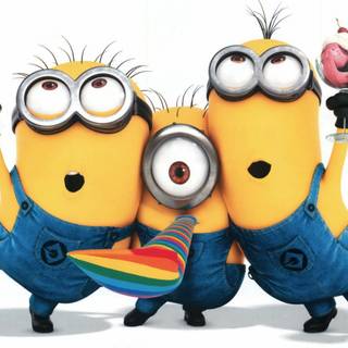 Minions playing wallpaper